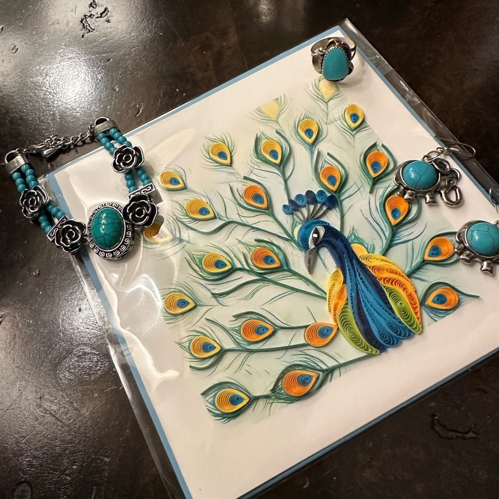 Sterling (.925) 3 piece turquoise set